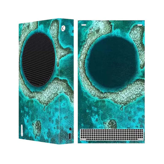 Mytrix Whole Body Protective Skin for Xbox Series S Gaming Console  Durable Vinyl Decal Style Easy Apply Skin Wrap Stickers for Xbox - Great Blue Hole
