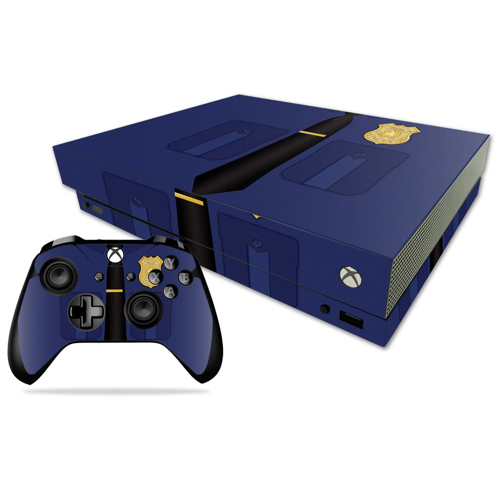 MIGHTY SKINS Xbox One X Skin - Policeman Vinyl Decal Wrap, Durable & Easy to Apply, Model MIXBONXCMB-Policeman, Made in the USA