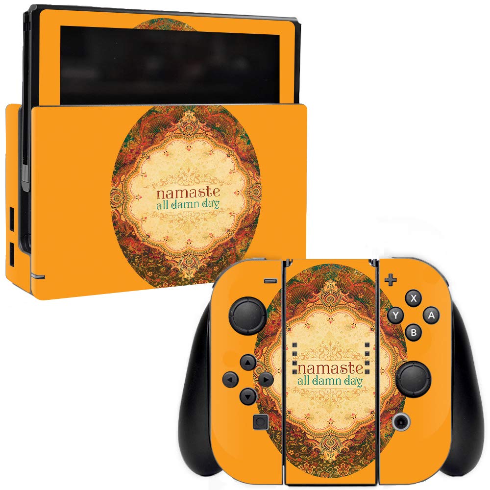 MIGHTY SKINS Skin for Nintendo Switch - Namaste All Day | Durable Vinyl Decal Wrap | Easy Apply/Remove, Made in USA