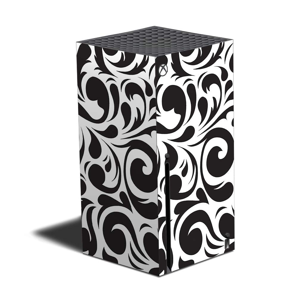 MightySkins Skin Compatible with Xbox Series X - Swirly Black | Protective  Durable  and Unique Vinyl Decal wrap Cover | Easy to Apply and Change Styles | Made in The USA (MIXBSERX-Swirly Black)