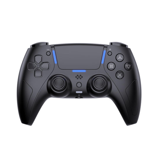 JDDWIN LED Wireless Gaming Controller for PS5/PC/Android/IOS/MAC/Steam Deck Hall Effect  Bluetooth Audio Marco  Turbo  Dual Vibration  6-Axis Motion Contro Gamepad with Speaker (Black)