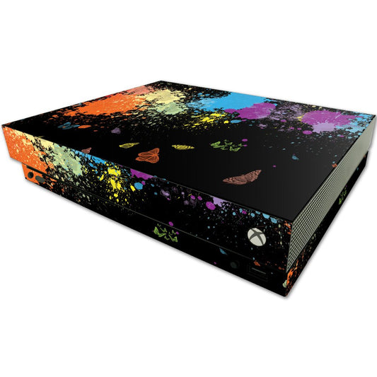 MIGHTY SKINS MightySkins Skin for Microsoft One X Console - Durable Vinyl Decal Wrap, Splatter Design, Easy Apply/Remove, Model: MIXBONX-Splatter