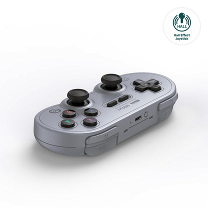 8Bitdo Sn30 Pro Wireless Controller - Hall Effect Joystick, Gray Edition for Switch, PC, Steam Deck, iOS, and Android
