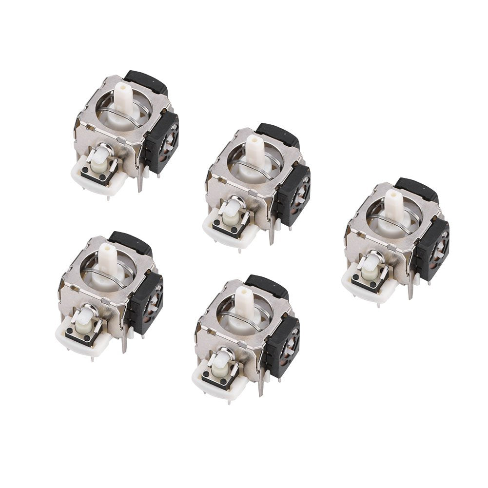 FOSA 5 Pcs 360 Analog Stick 3D Joystick/Thumbstick Sensor Rocker Axis Module Replacement for 360 Controller Gamepad Replacement 