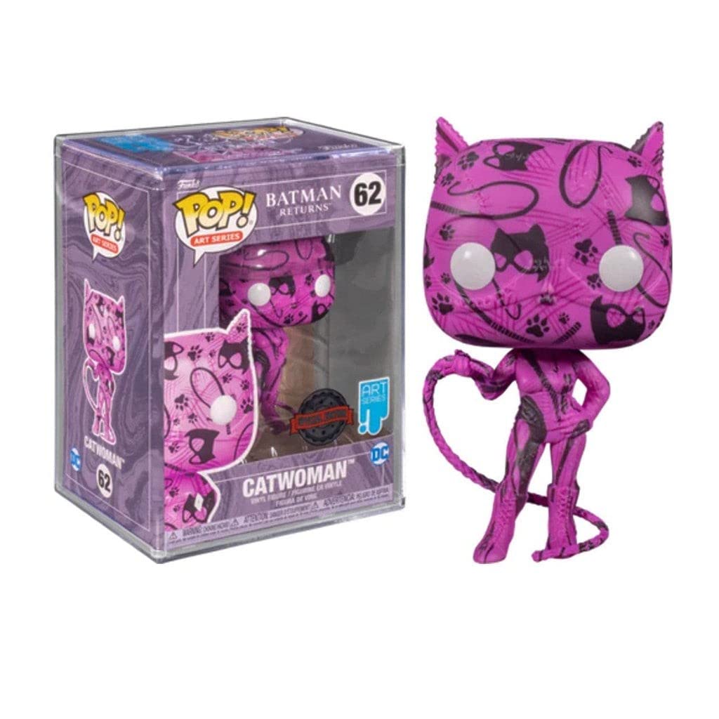 Funko Pop! Artist Series Vinyl Figure Catwoman 9 cm - Multicolor, Model 58396