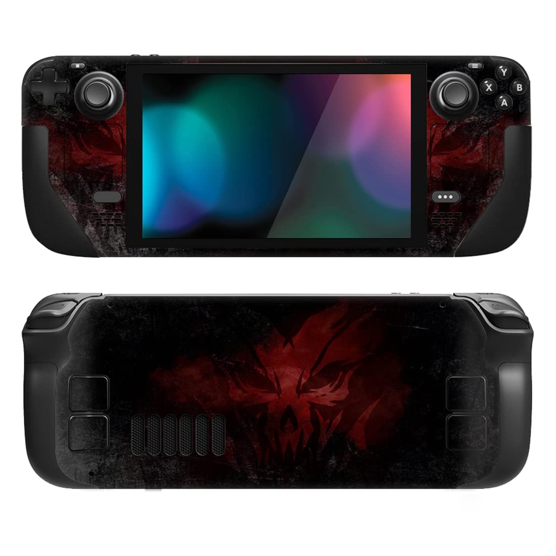 PlayVital Full Set Protective Skin Decal for Steam Deck LCD  Custom Stickers Vinyl Cover for Steam Deck OLED - Lich Demons