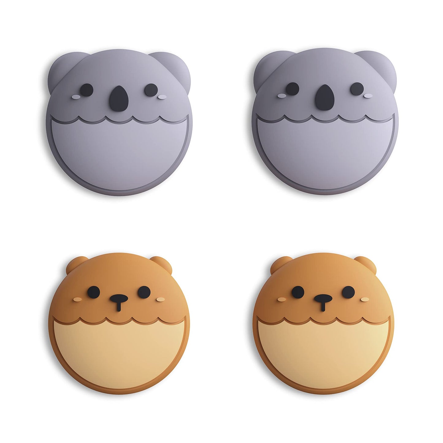 eXtremeRate PlayVital Brown Bear & Koala Cute Switch Thumb Grip Caps  Joystick Caps for Nintendo Switch Lite  Silicone Analog Cover Thumbstick Grips for Switch OLED Joycon