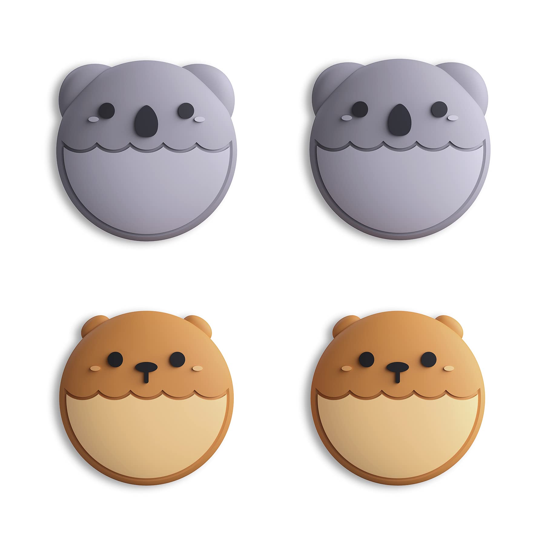 eXtremeRate PlayVital Brown Bear & Koala Cute Switch Thumb Grip Caps  Joystick Caps for Nintendo Switch Lite  Silicone Analog Cover Thumbstick Grips for Switch OLED Joycon