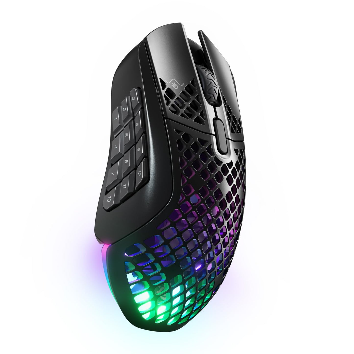 SteelSeries Aerox 9 Wireless - Ultra-Lightweight  18000 CPI  TrueMove Air Optical Sensor  Water Resistant  180 Hour Battery  18 Programmable Buttons
