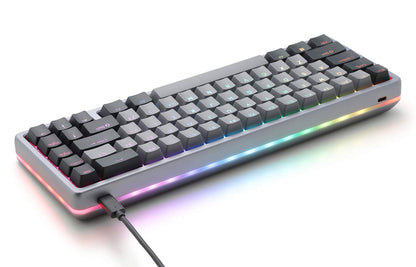 DROP ALT High-Profile Mechanical Keyboard - 65% (67 Keys), Hot-Swap, RGB LED, Cherry MX Blue, Gray, Model MDX-31828-5