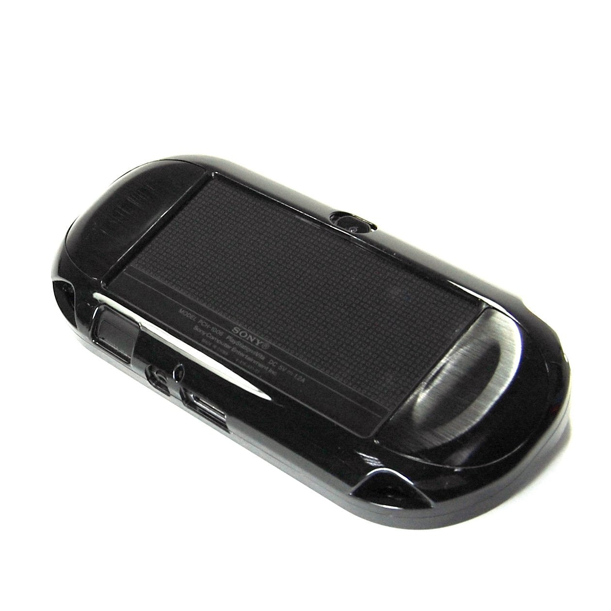 Cosmos Hard Case Cover for PS VITA 1000 - Aluminum Faceplate, Black, Fits Oval Start & Select Buttons (Not for PSV 2000)