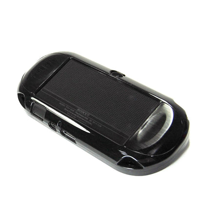 Cosmos Hard Case Cover for PS VITA 1000 - Aluminum Faceplate, Black, Fits Oval Start & Select Buttons (Not for PSV 2000)