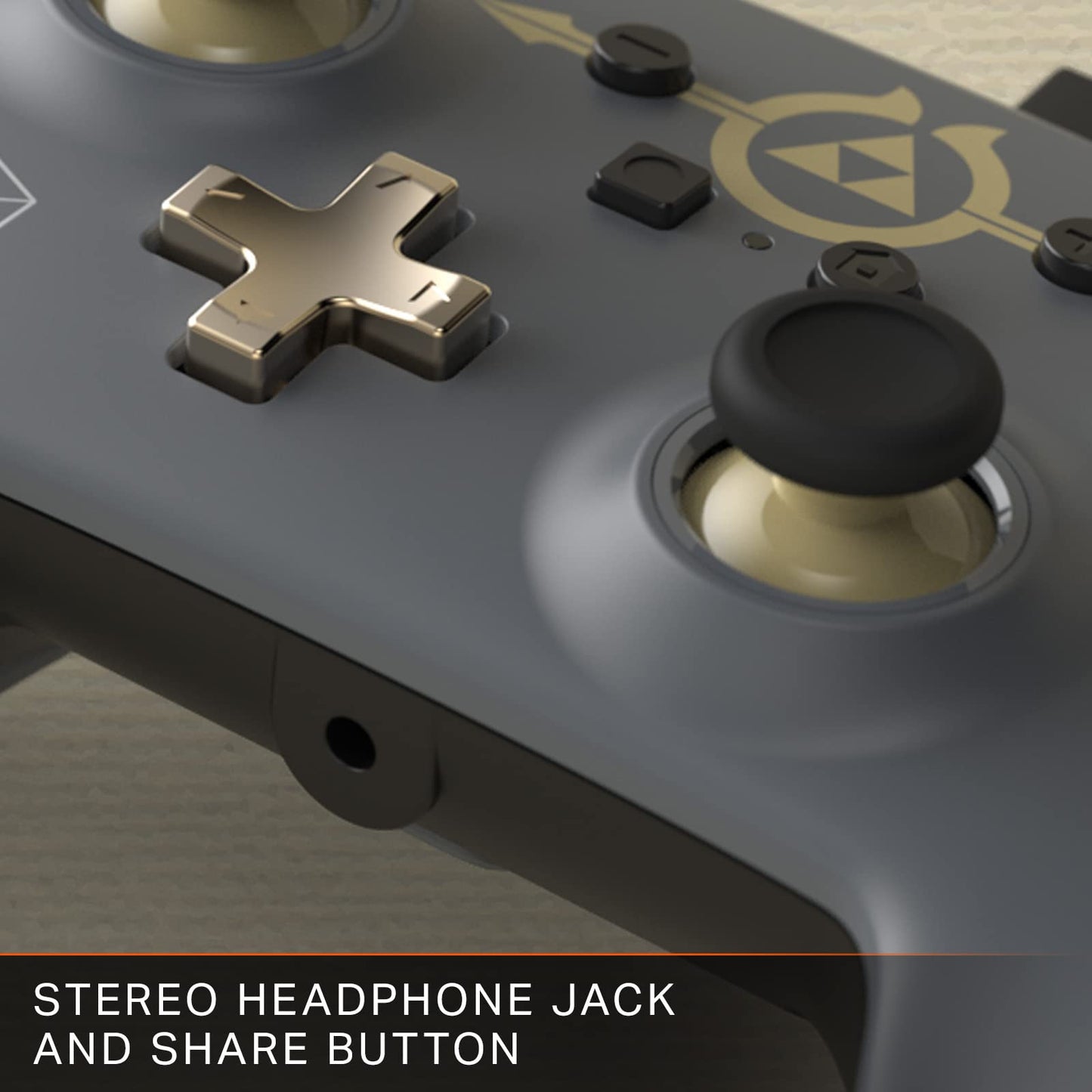 PowerA Enhanced Wired Controller for Nintendo Switch - Hylian Shield, Model 1518384-01, Ergonomic Design, Durable Build