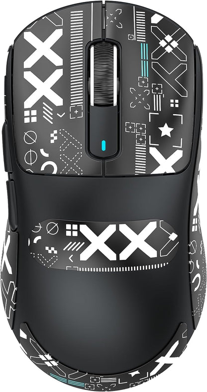 ATTACK SHARK X3 Wireless Gaming Mouse - 26K DPI, Tri-Mode, 5 Buttons, Black with Stickers