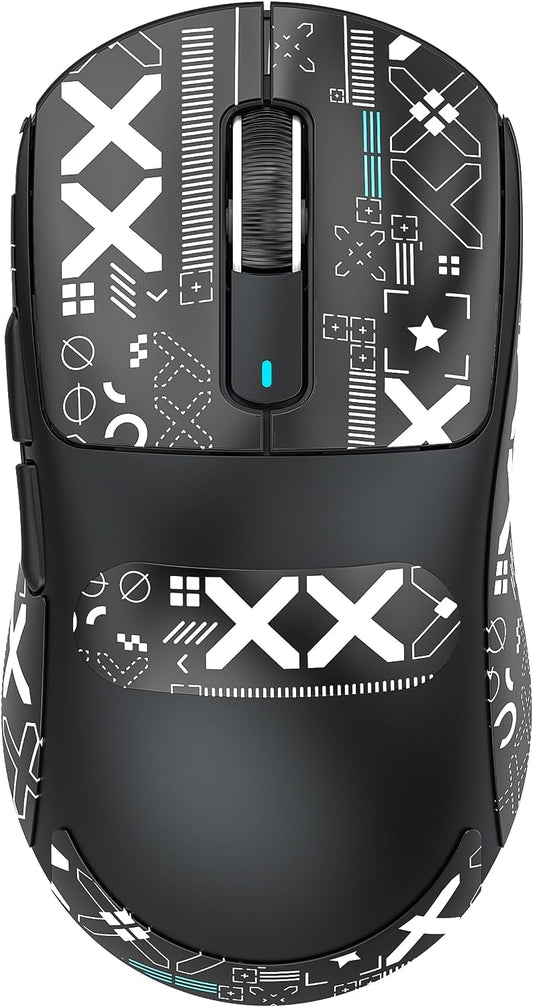 ATTACK SHARK X3 Wireless Gaming Mouse - 26K DPI, Tri-Mode, 5 Buttons, Black with Stickers