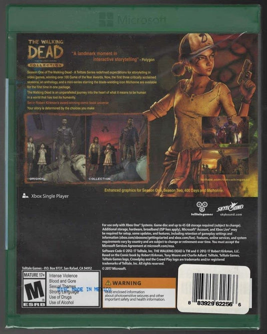 WARNER BROS The Walking Dead Collection: The Telltale Series - Xbox One, 1 Pack, Model 1000702255