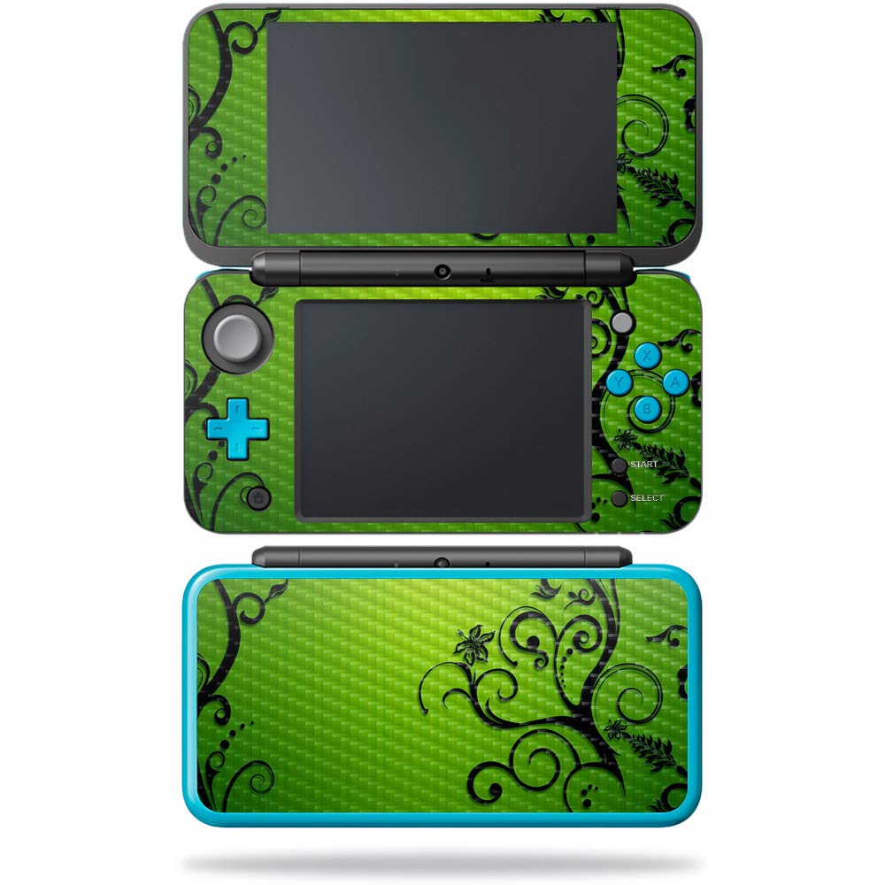 MightySkins Carbon Fiber Skin for Nintendo New 2DS XL - Cherry Tree | Protective  Durable Textured Carbon Fiber Finish | Easy to Apply  Remove  and Change Styles | Made in The USA