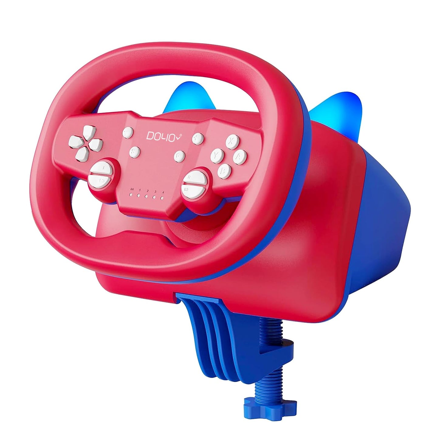 NBCP Racing Wheel for Nintendo Switch & PC -Wireless Gaming Steering Wheel with Dual Vibration, 270 Rotation, Mario Kart Mode, B