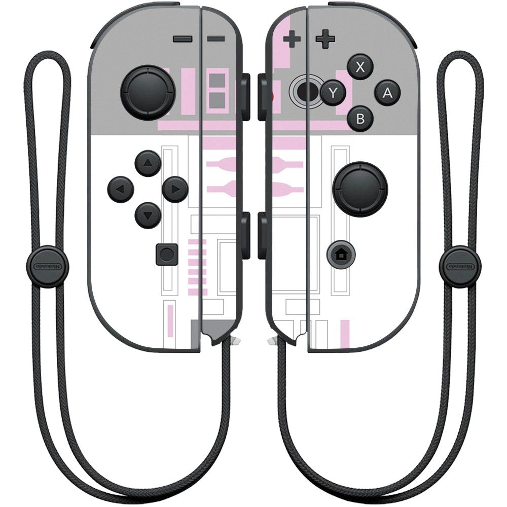 MIGHTY SKINS Nintendo Joy-Con Controller Skin - Pink Cyber Bot Wrap Cover Sticker