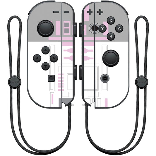 MIGHTY SKINS Nintendo Joy-Con Controller Skin - Pink Cyber Bot Wrap Cover Sticker