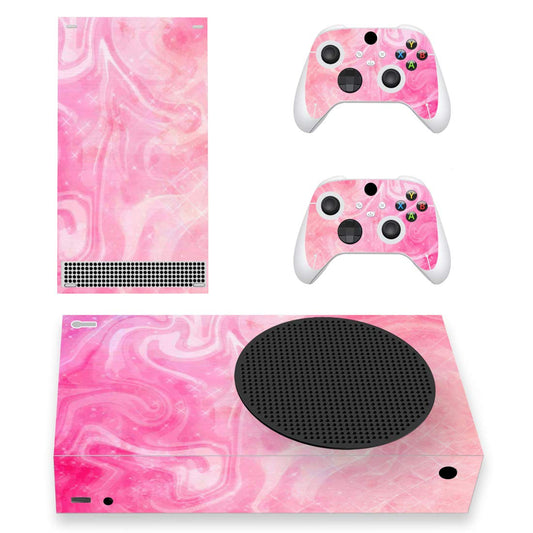 PlayVital Psychedelic Pink Custom Vinyl Skins for Xbox Core Wireless Controller  Wrap Decal Cover Stickers for Xbox Series S Console Controller