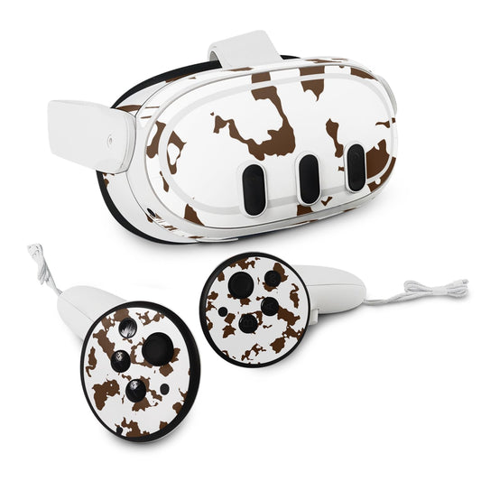 MightySkins Skin Compatible with Meta Quest 3 - Brown Cow | Protective  Durable  and Unique Vinyl Decal wrap Cover | Easy to Apply  Remove  and Change Styles