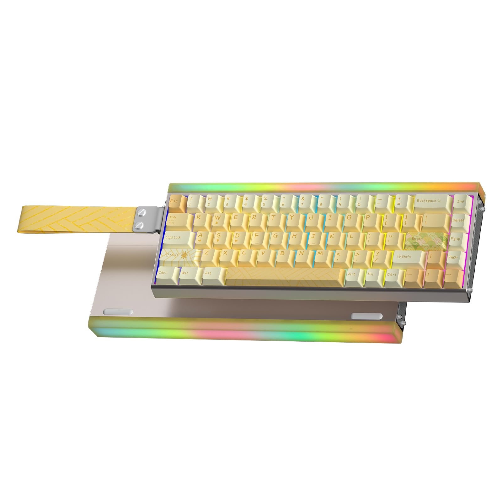 AULA Hero 68 HE Ultra - Wired Gaming Keyboard with Hall Effect Magnetic Switch  CNC Aluminum Frame  8KHz Polling Rate  RGB Box & Backlight  Adjustable Actuation  65% Compact Small Gamer Keyboards