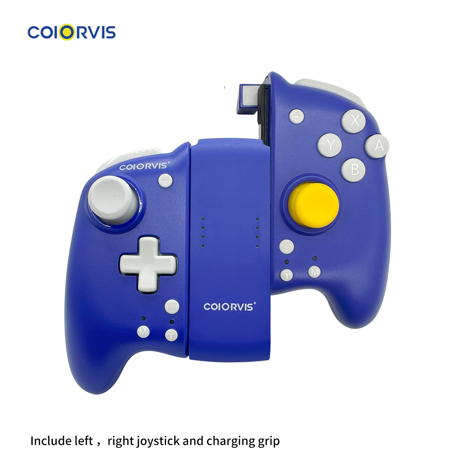 COIORVIS Joy Pad Controller for Switch - Wireless, Turbo, Motion Control, 11cm x 6.5cm x 2.5cm, Blue, Model 8801V03