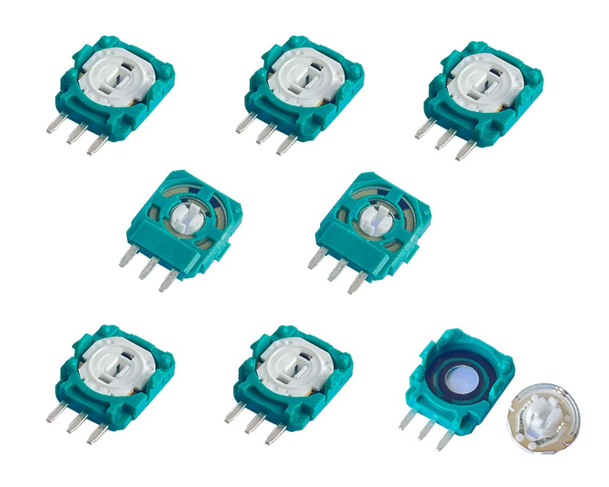 ElecGear 8X ALPS 2.1K Replacement Potentiometer + 4X Drift Fix PCB for PS5 DualSense  PS4 DualShock 4 Wireless Controller  Trim Pot Resistor Thumbstick Module Sensor for ALPS Analog Joystick