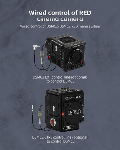Portkeys DSMC2 Camera Monitor Control Cord - Wired Control Cable for RED DSMC2/RANGER/EPIC-W/SCARLET-W - Model DSMC2-4PIN