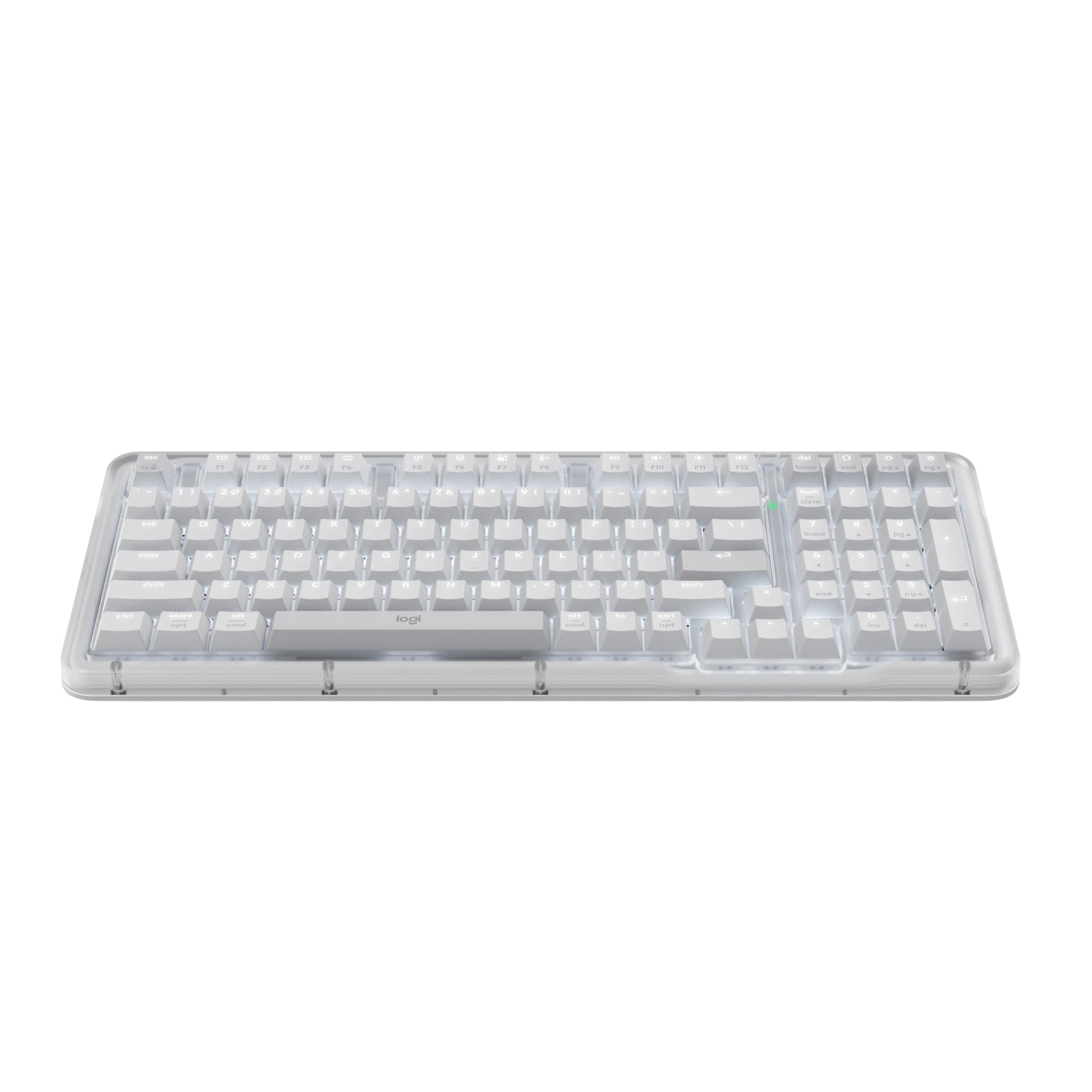 Logitech Alto Keys K98M Wireless Mechanical Keyboard  Customizable Keyboard with Vibration Absorbing Gasket  Backlit Keys  Bluetooth  USB-C Charging  for PC  Mac  Laptops - Off-White