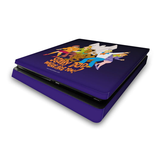 Head Case Designs Officially Licensed Scooby-Doo Where Are You? Graphics Vinyl Sticker Gaming Skin Decal Cover Compatible With Sony PlayStation 4 PS4 Slim Console