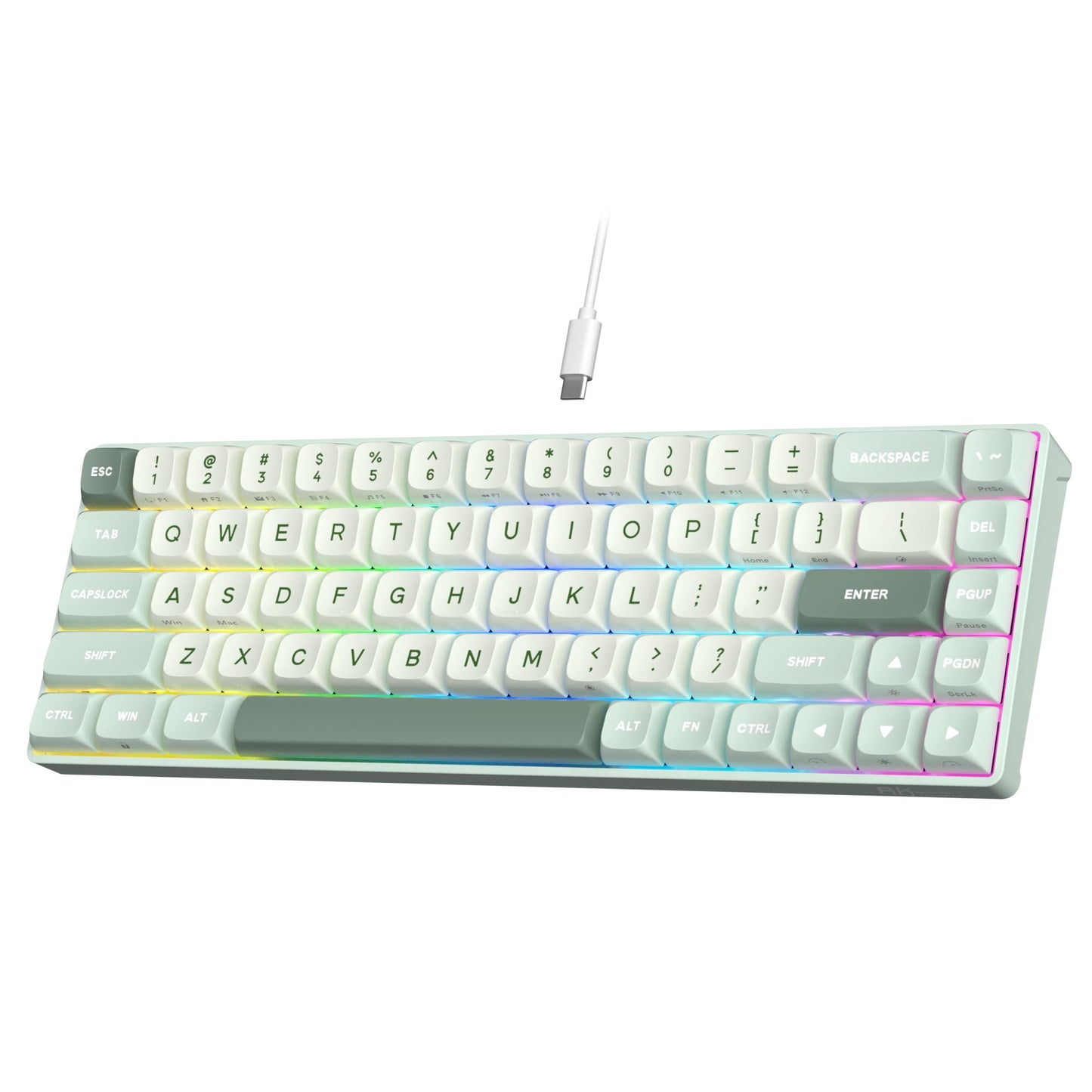 RK ROYAL KLUDGE C68 Hall Effect Mechanical Gaming Keyboard  65% HE Magnetic Switch Wired RGB Keyboard  Hot Swappable  Rapid Trigger Adjustable Actuation  8K Polling Rate  Pro Web Driver for Mac &Win
