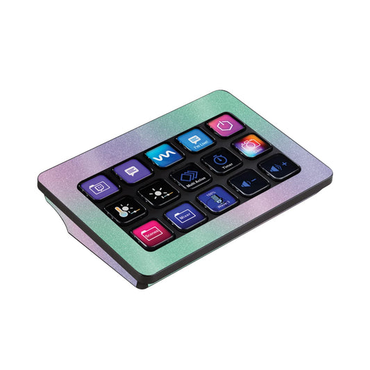 MightySkins Glossy Glitter Skin Compatible with Elgato Stream Deck MK.2 - Cotton Candy | Protective  Durable High-Gloss Glitter Finish | Easy to Apply and Change Styles | Made in The USA