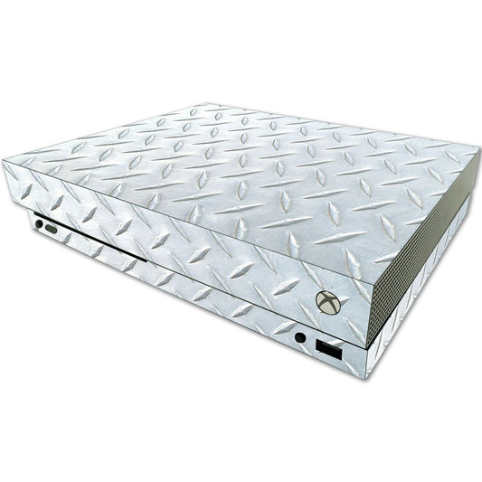 MIGHTY SKINS MightySkins Skin for Microsoft One X Console - Diamond Plate, Durable Vinyl Decal Wrap, Easy to Apply & Remove