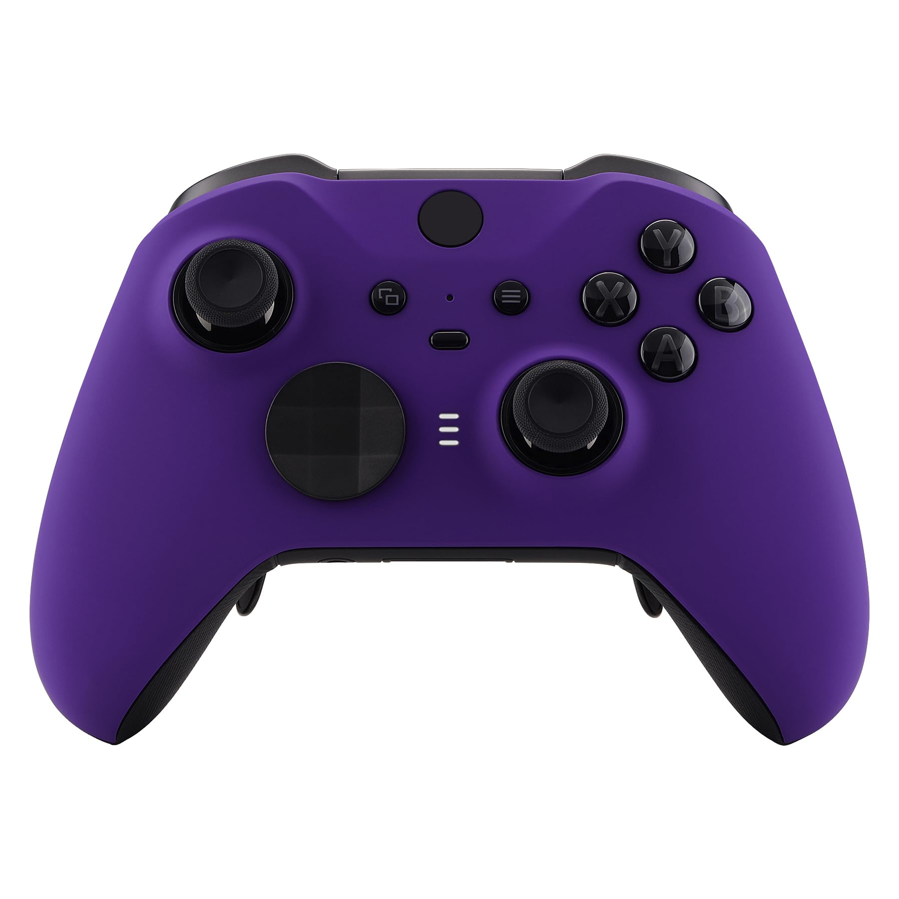 eXtremeRate Purple Soft Touch Grip Faceplate Cover  Front Housing Shell Case Replacement Kit for Xbox One Elite Series 2  Xbox Elite 2 Core Controller Model 1797 - Controller NOT Included