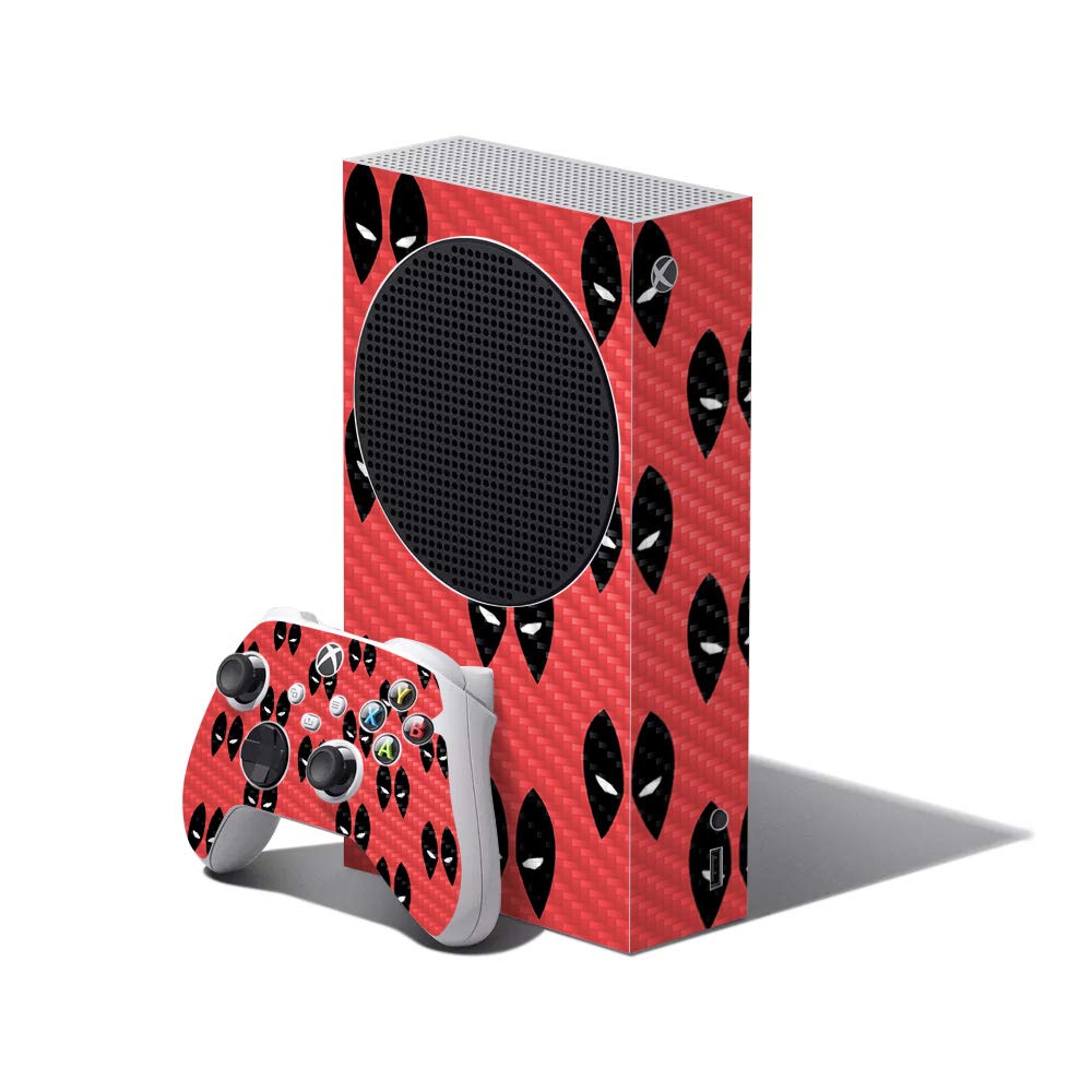 MightySkins Carbon Fiber Skin Compatible with Xbox Series S Bundle - Dead Eyes Pool | Protective  Durable Textured Carbon Fiber Finish | Easy to Apply | Made in The USA