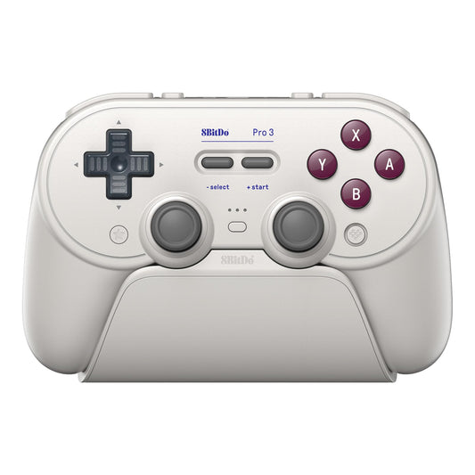 8BitDo Pro 3 Bluetooth Controller for Switch/Switch 2 - TMR Joysticks  Swappable ABXY Buttons  Pro Back Buttons  Charging Dock  Hall Effect Triggers  for Windows  Apple  SteamOS  Android - G Classic