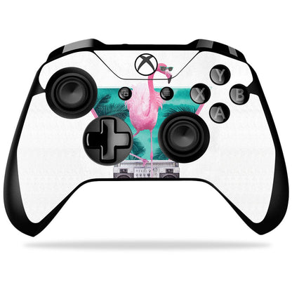 MIGHTY SKINS Xbox One X Controller Skin - Miami Flamingo Vinyl Decal Wrap, Durable & Easy to Apply, Model MIXBONXCO-Miami Flamingo