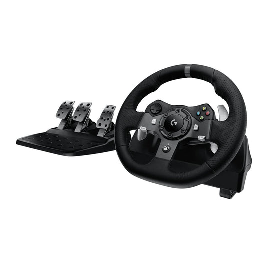 logitech G920 Dual-motor Feedback Driving Force USB Racing Wheel with Responsive Pedals for Xbox One (Renewed)