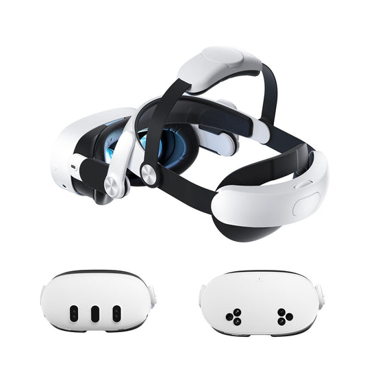 WOUNMTT Head Strap VR Headset Accessories for Oculus Meta Quest 3/3S Adjustable Enhanced Comfort VR Accessory with Balanced Support and Secure Fit for Long VR Sessions