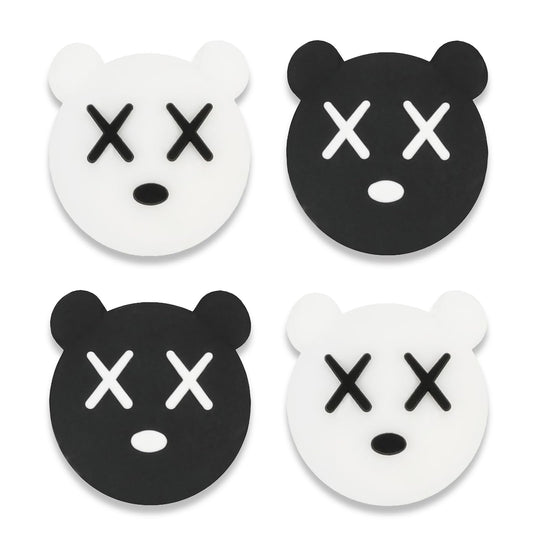 Owngen Cute Thumb Grip Caps for Nintendo Switch/Lite/OLED  Kawaii Magic Moon Joy-Stick Button Stick Cover 3D Analog Ergonomic Cap for NS Controller Joy-Cons (Black&White)