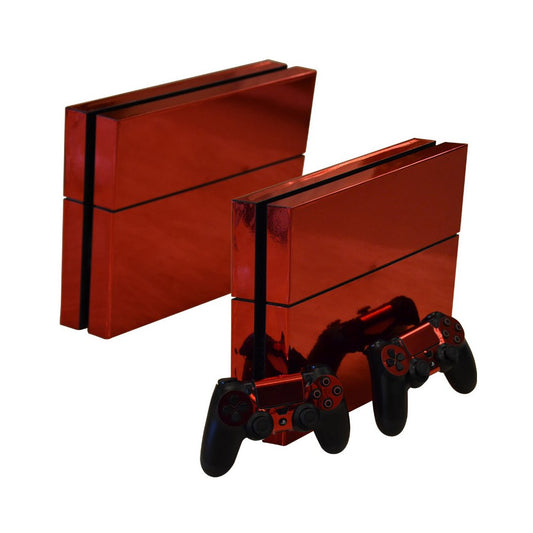 Gam3Gear PS4 Vinyl Sticker Decals - Chrome China Red, Fits Original PS4 Console (11.81 x 0.12 inches), Model TN-PS4