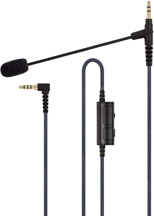 Cable Boom Microphone Compatible with HyperX Cloud Flight | 3.5mm Jack Headphone - Volume Control for Playstation PS4 or Xbox On