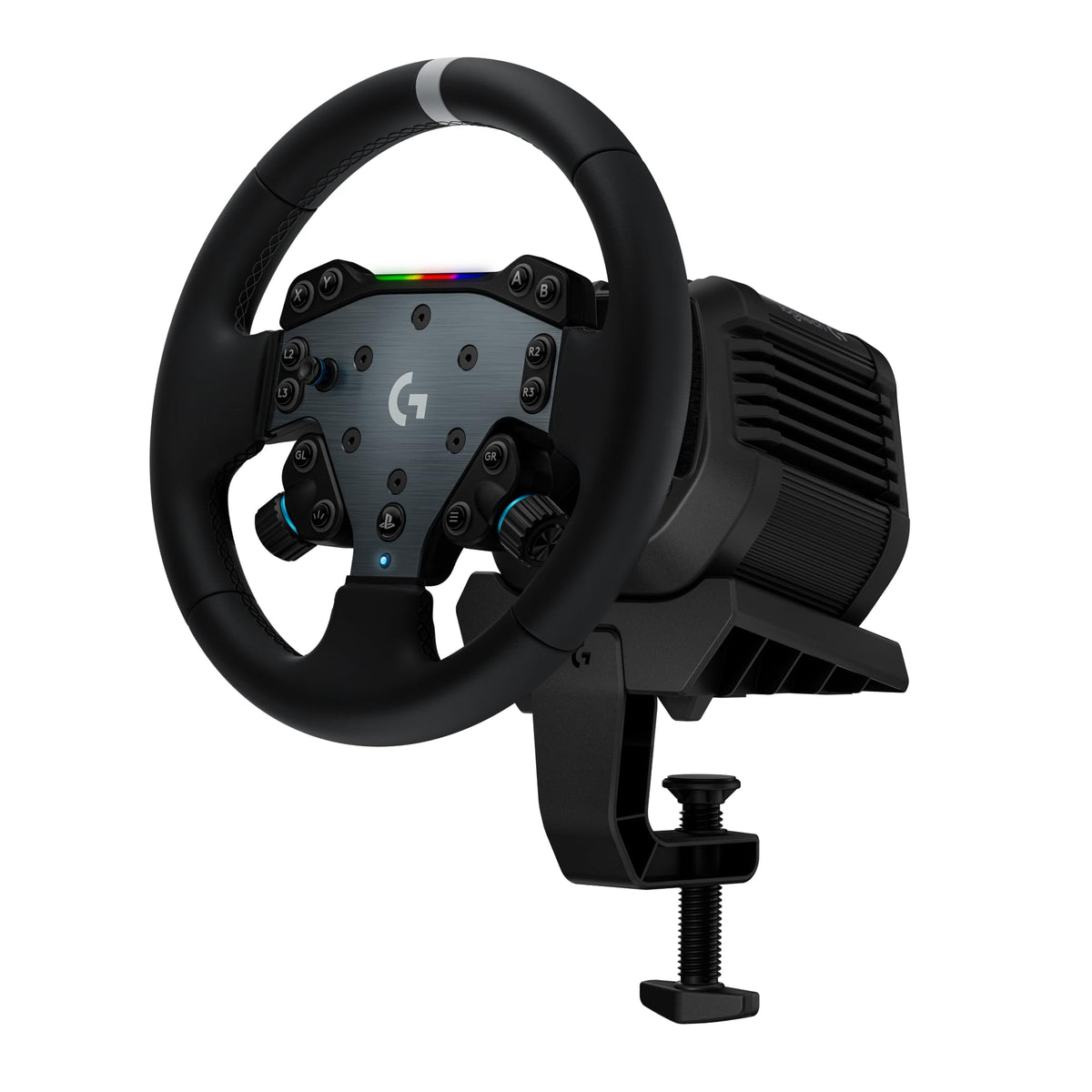 Logitech G RS50 System, 3-Piece Sim Racing Steering Wheel Setup - RS50 Wheel Base with 8 Nm Direct Drive, RS Wheel Hub with 13 B