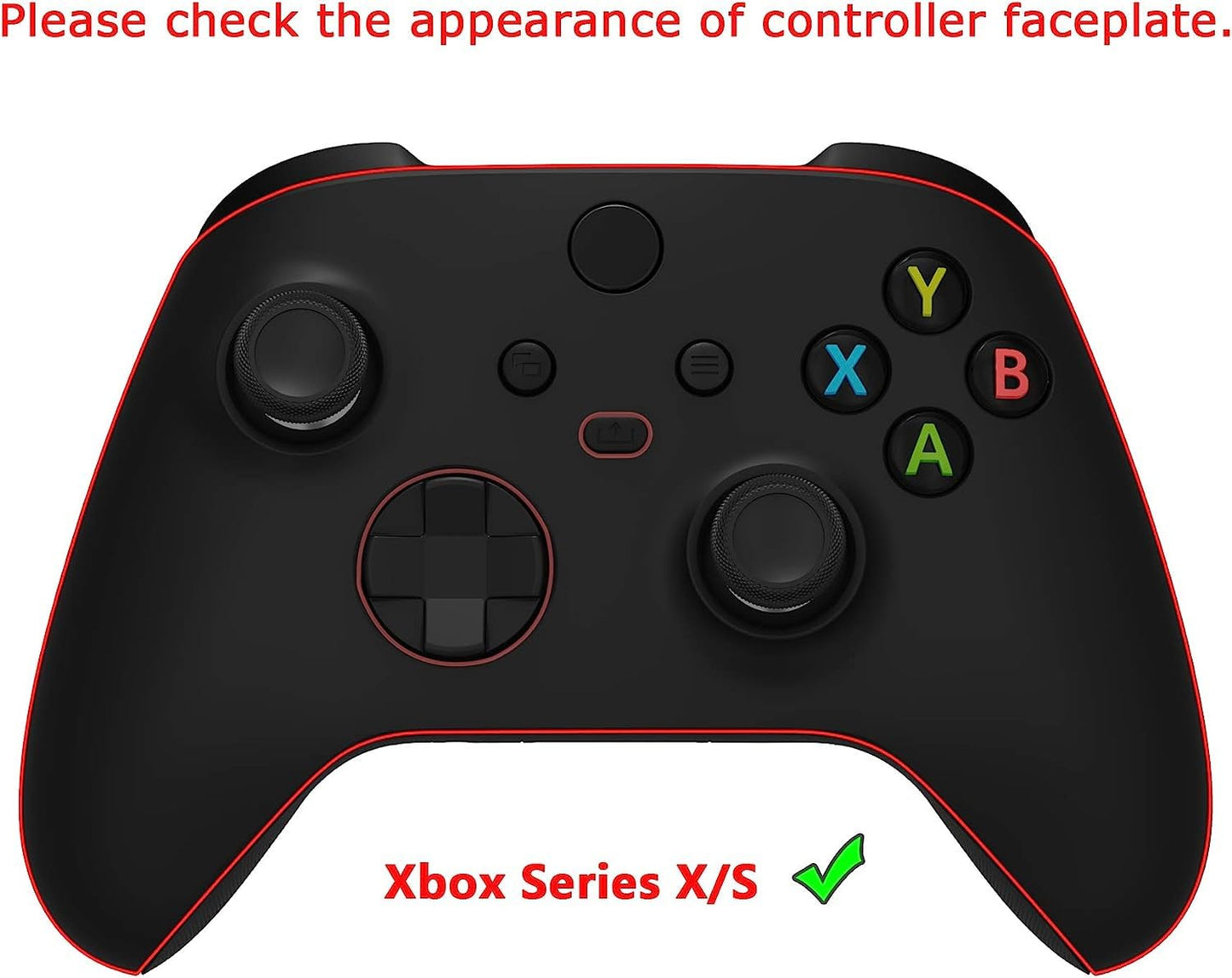 eXtremeRate Xbox Series X & S Controller Faceplate - Gradient Translucent Bluebell Plastic Shell - Model FX3P353