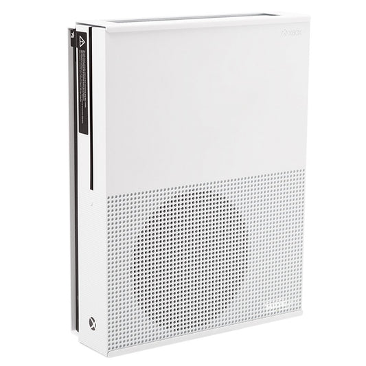 HIDEit Mounts X1S Wall Mount for Xbox One S - registered designed in 2019  Made in USA - White Steel Mount for Xbox One S to Safely Store Your Xbox One S on Wall Near or Behind TV