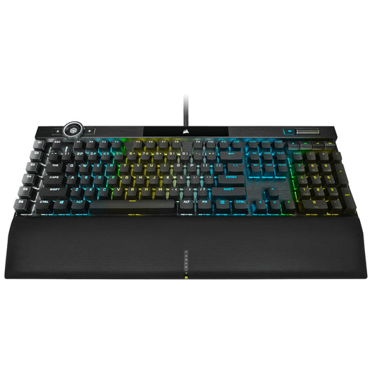 Corsair K100 RGB Mechanical Gaming Keyboard - Cherry MX Speed RGB Silver Keyswitches - PBT Double-Shot Keycaps - Elgato Stream D