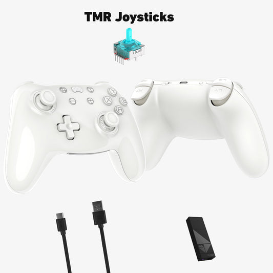 PB TAILS CRUSH Switch Controller with TMR Joysticks  Hall Effect Trigger  1000Hz Polling Rate  3-Mode Wireless for Switch/Switch 2/PC/Steam/iOS/Android  RGB Gaming Pad