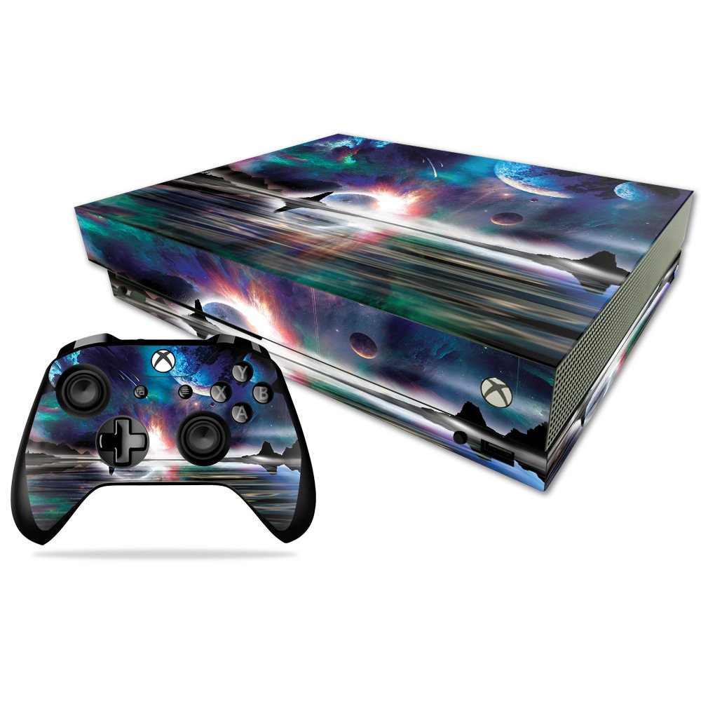 MIGHTY SKINS Xbox One X Skin - Space Horizon Vinyl Decal, Durable & Easy to Apply, Model MIXBONXCMB-Space Horizon